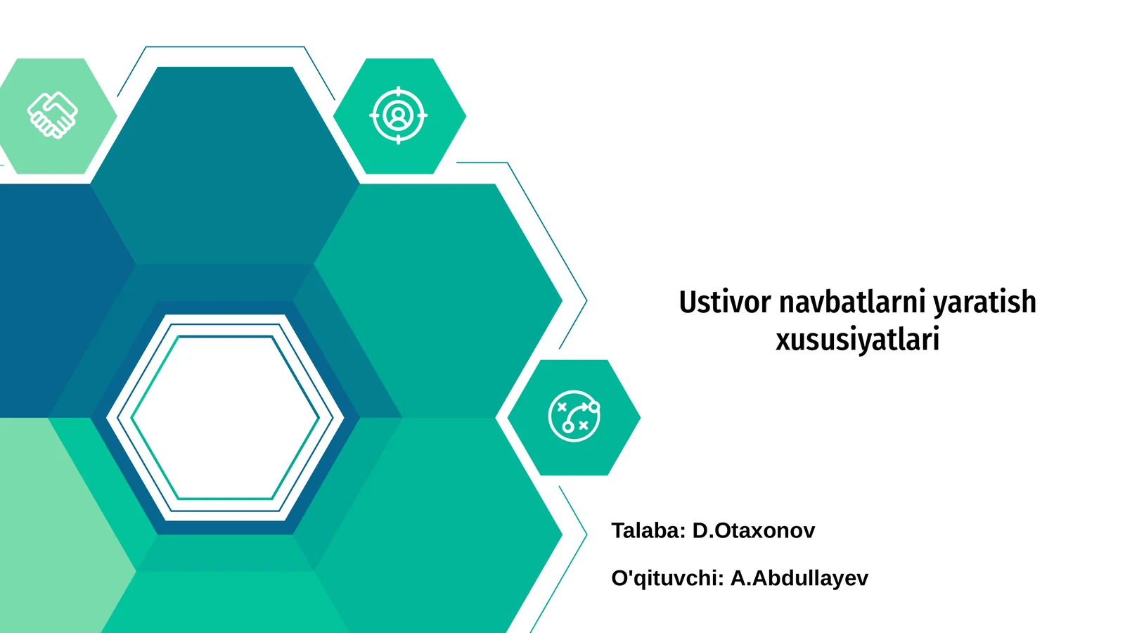 Ustivor navbatlarni yaratish xususiyatlari