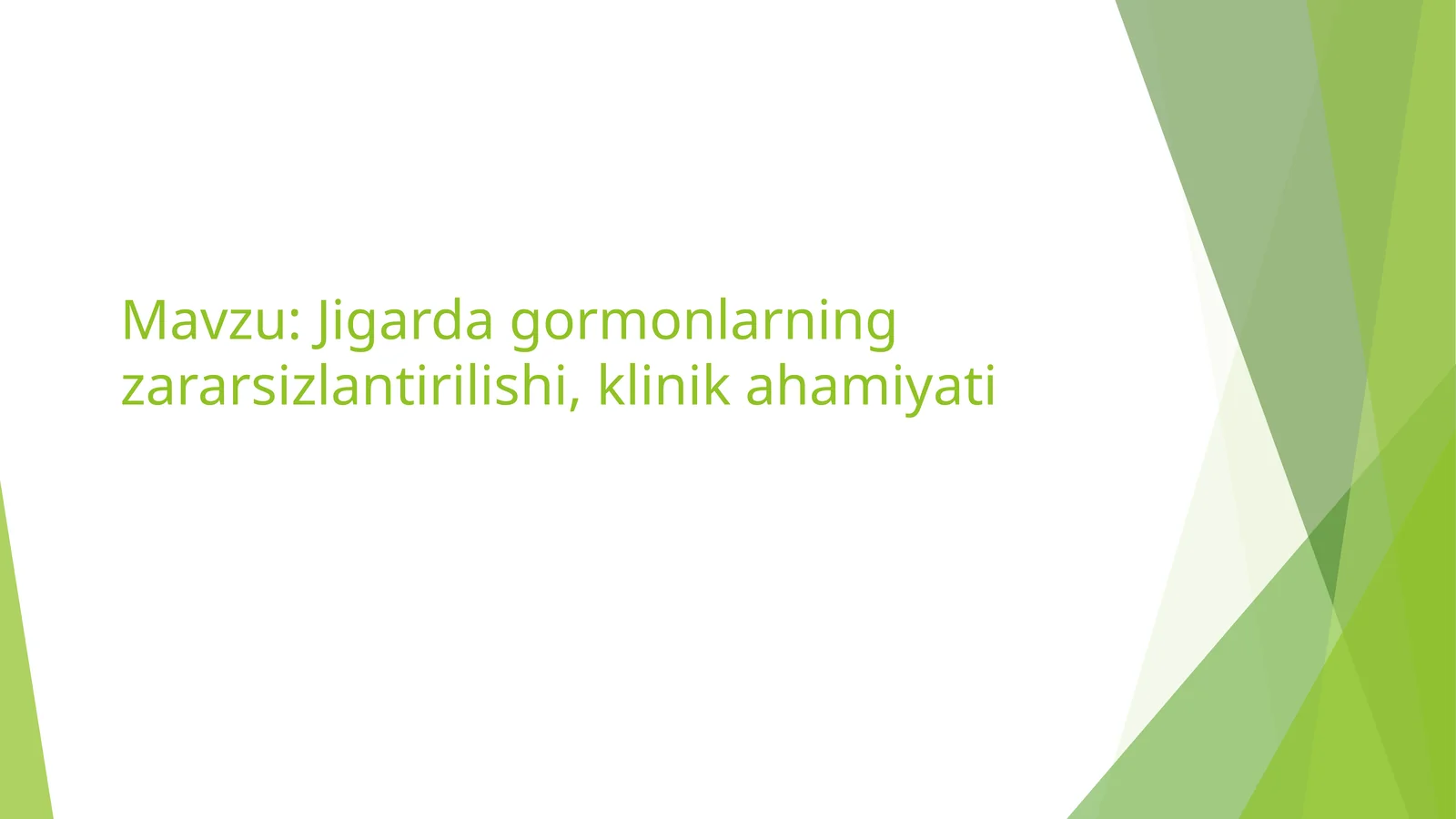 jigarda zaxarli moddalarning zarasizlantirilishi