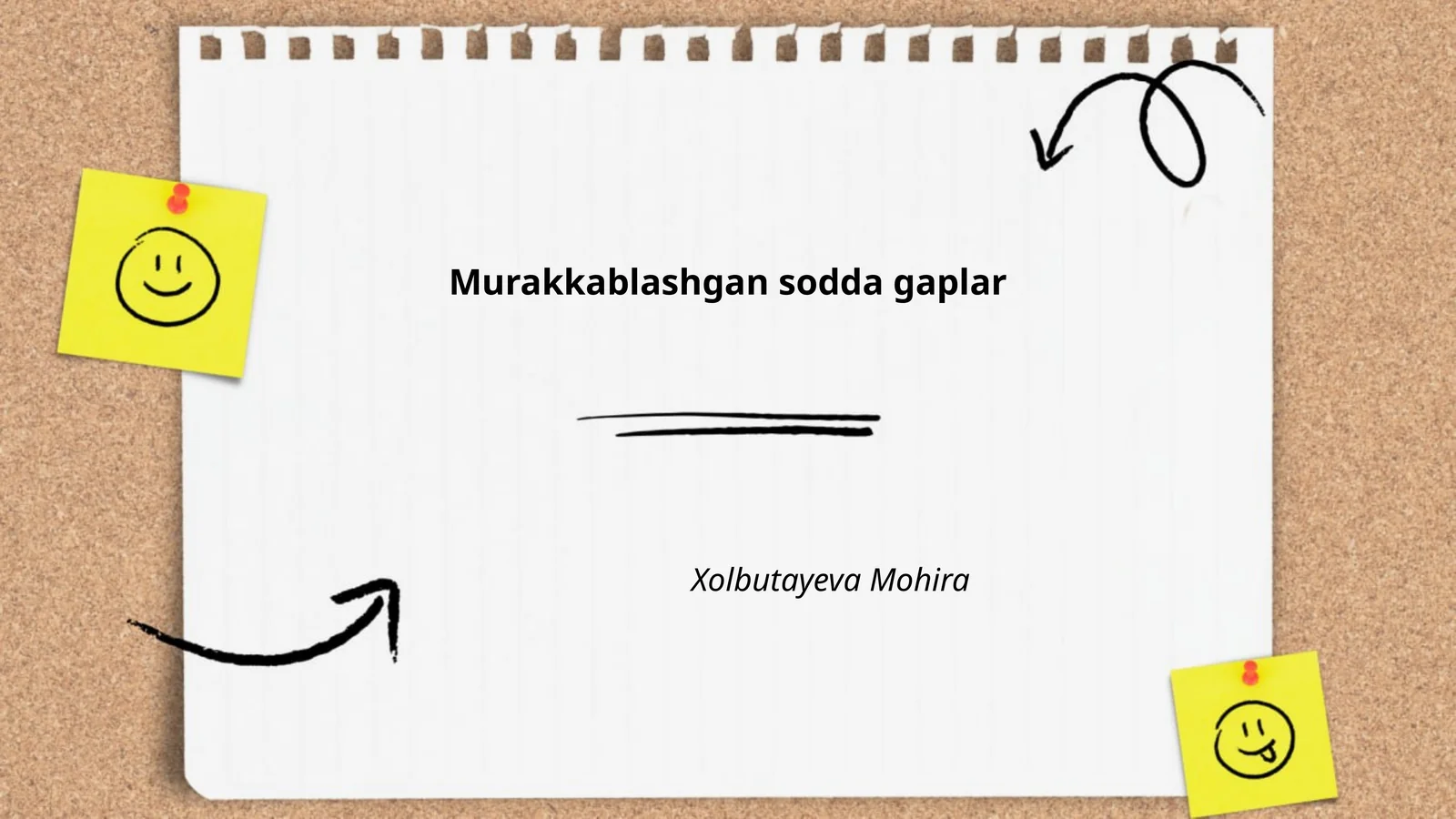 Murakkablashgan sodda gaplar