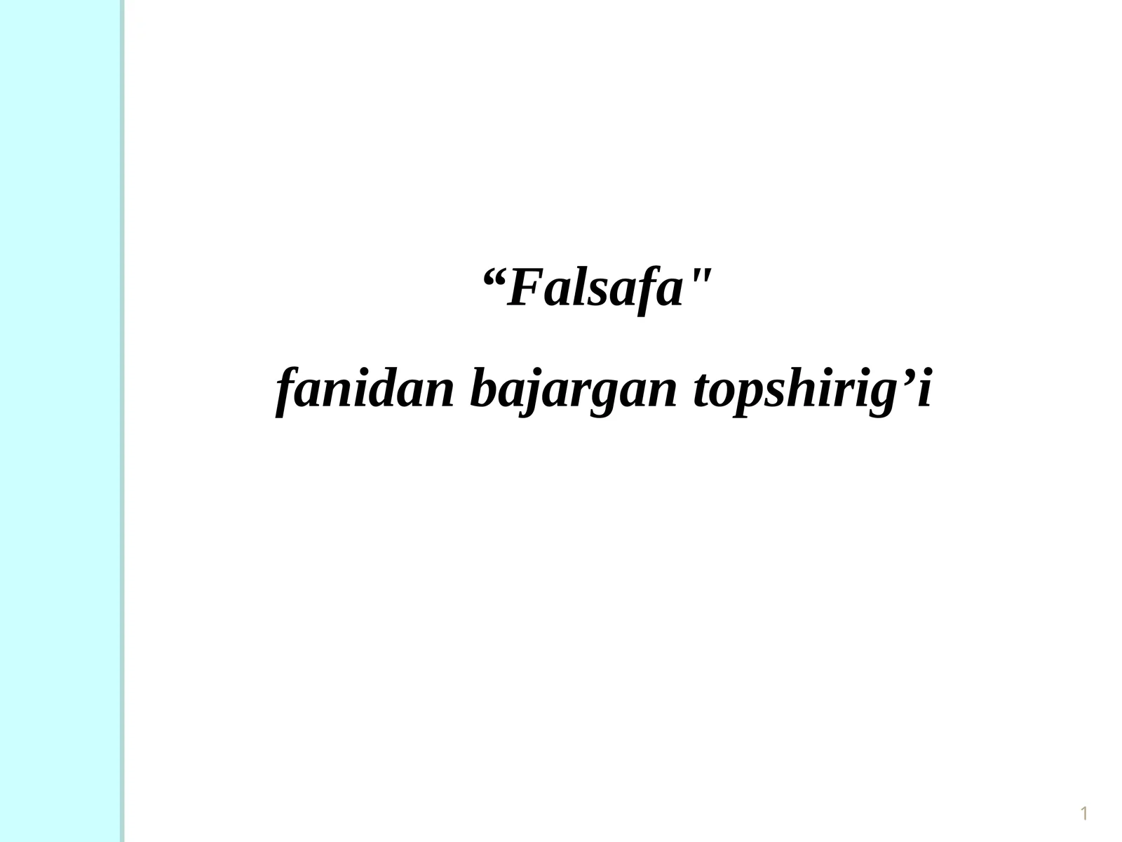 Falsafa