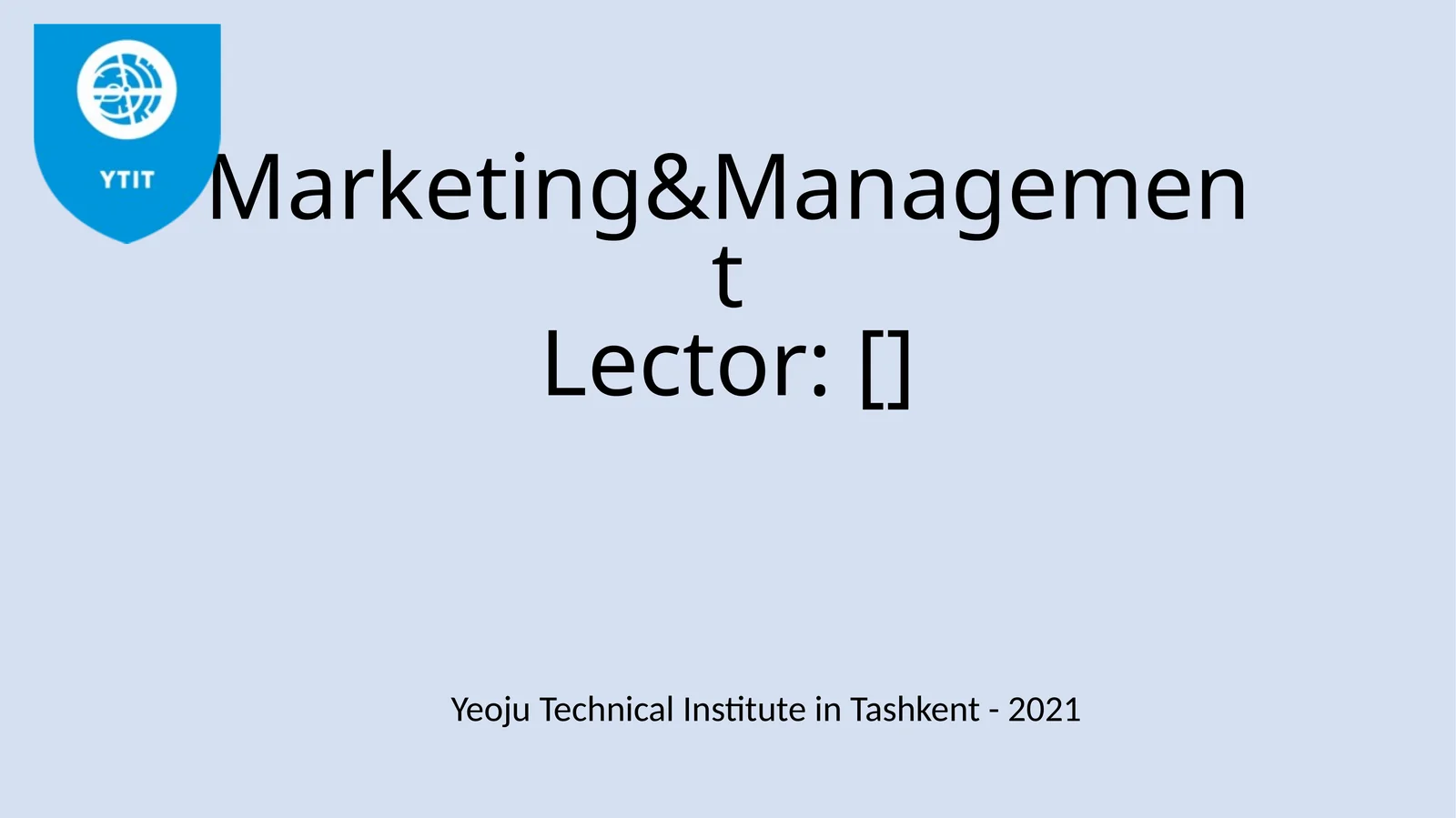 5-Mavzu: Marketing tizimida tovar siyosati