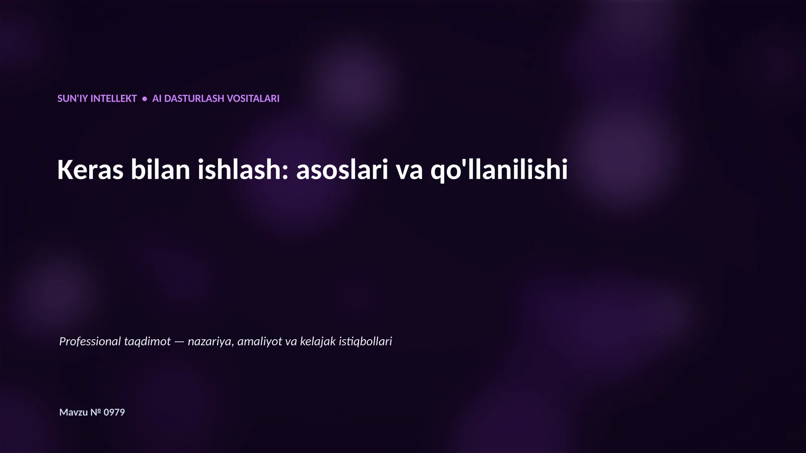 AI Dasturlash Vositalari