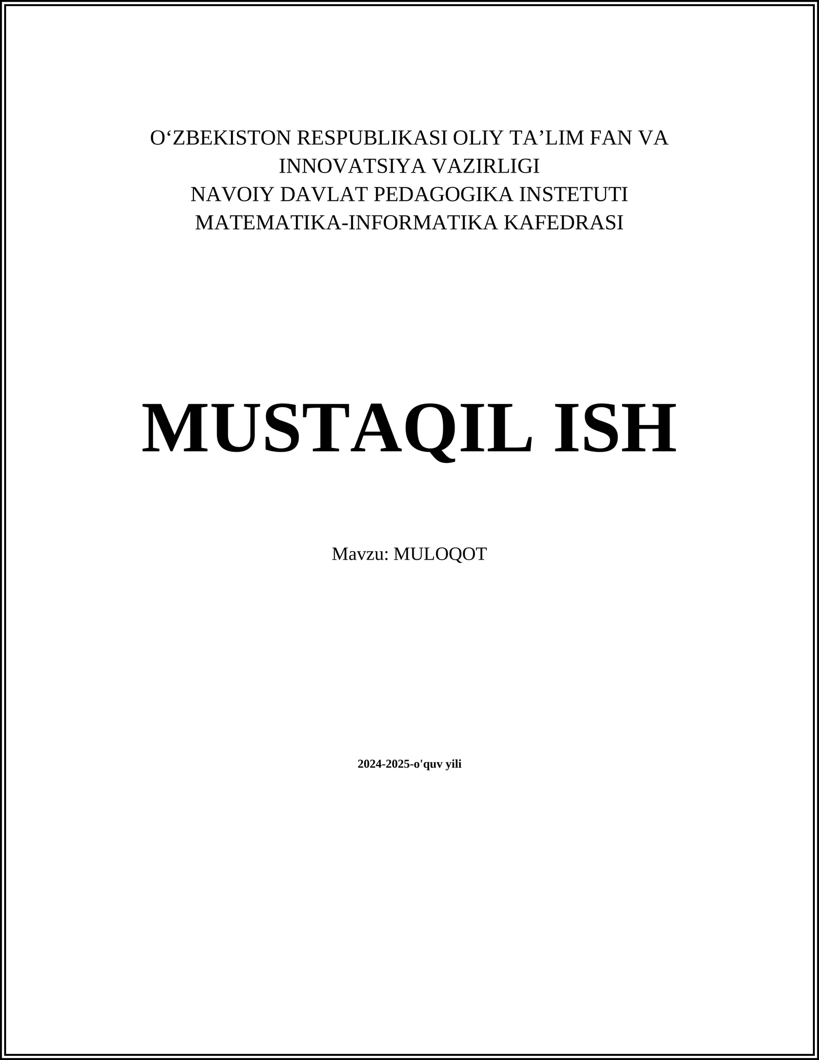 MULOQOT
