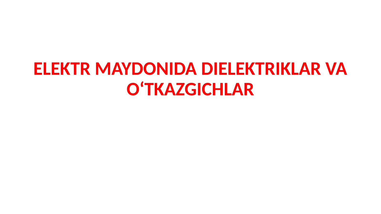 Elektronli va dipolli qutblanishlar
