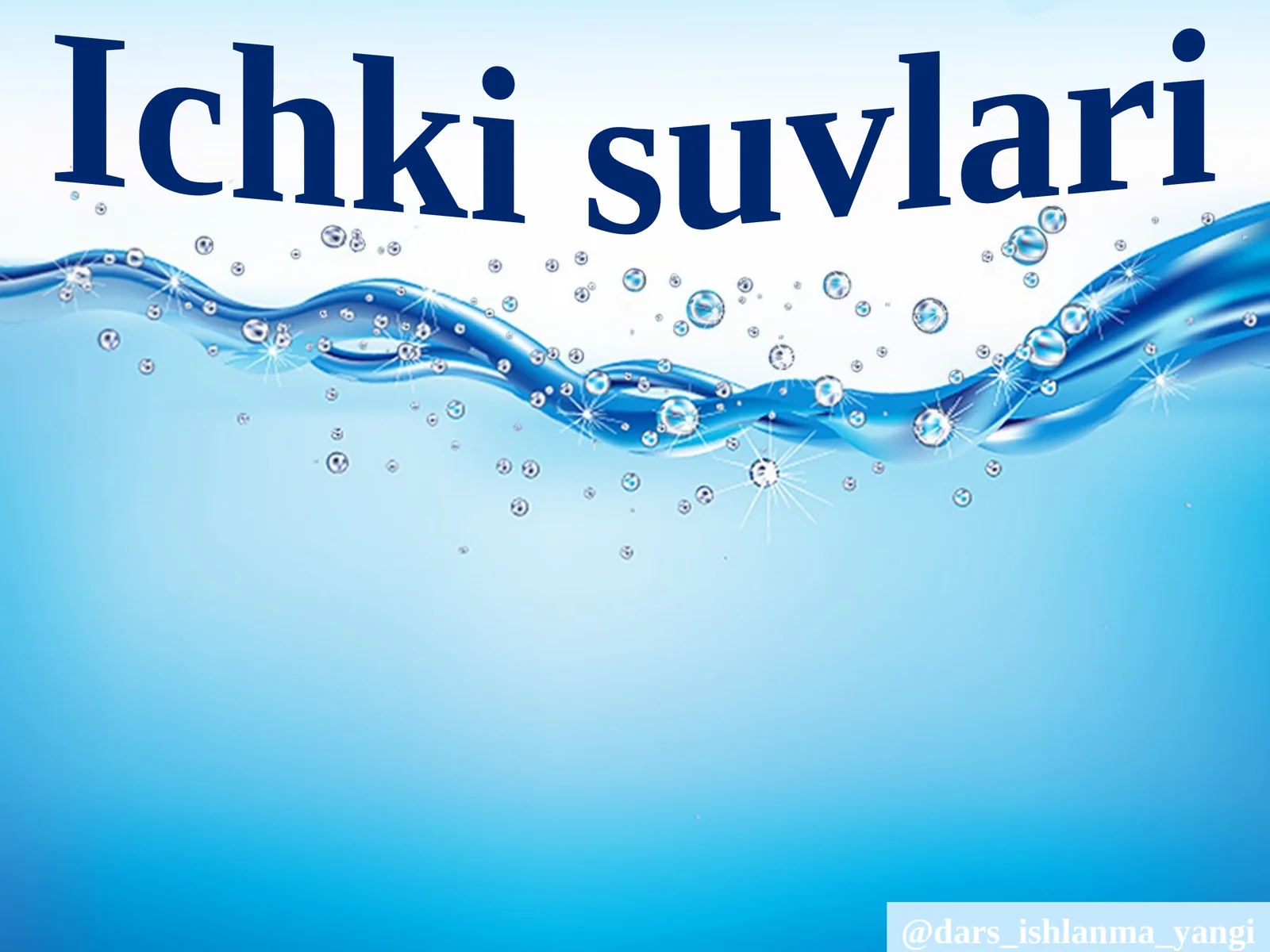 Ichki  suvlari