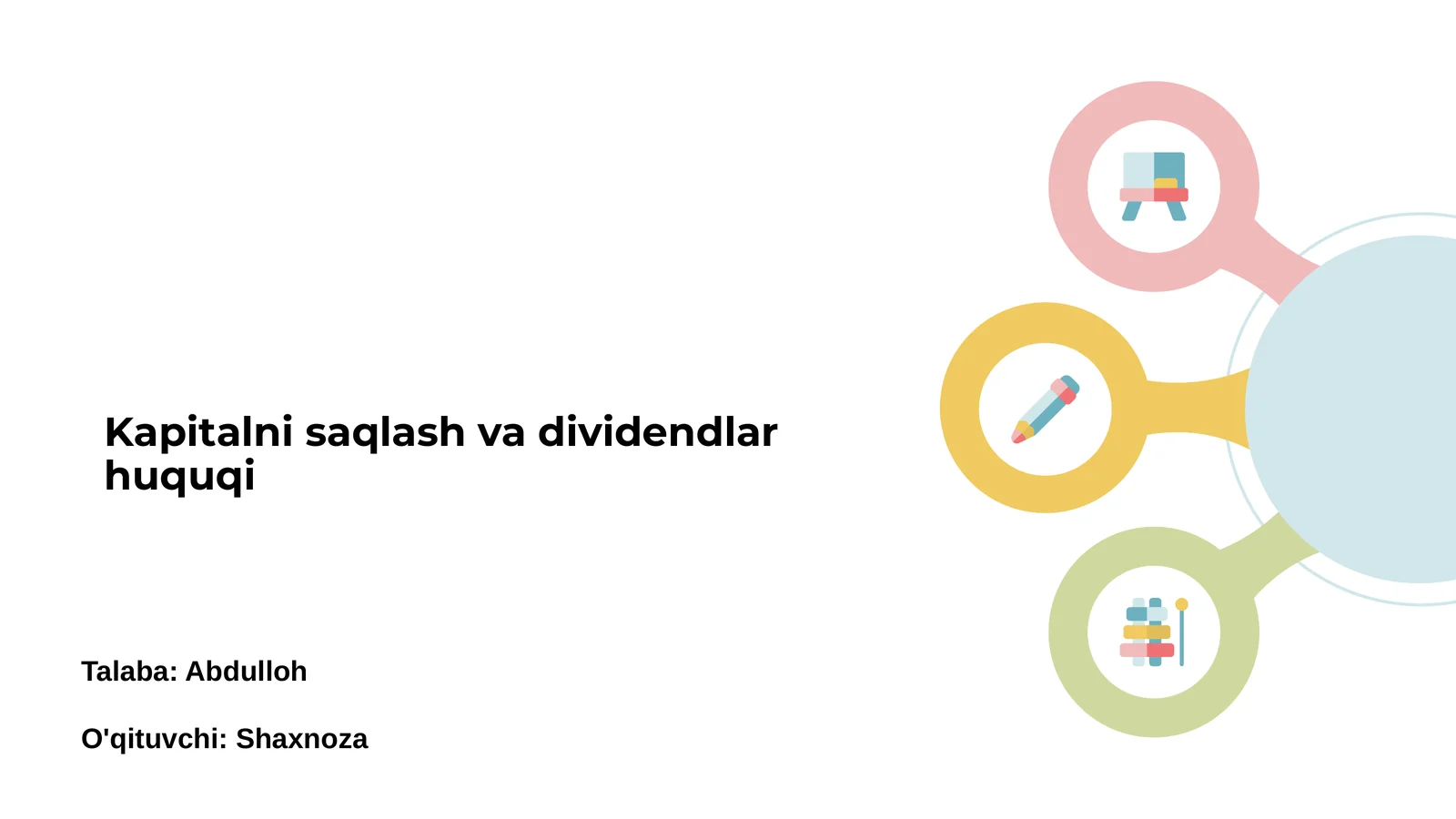 Kapitalni saqlash va dividendlar huquqi