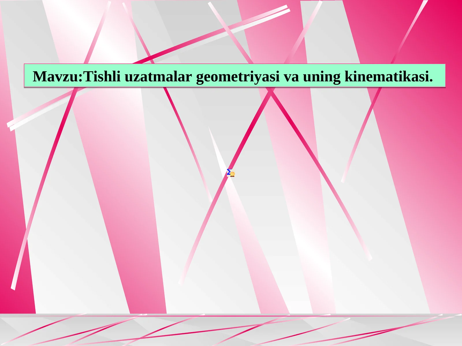 Tishli uzatmalar geometriyasi vauning kinematikasi