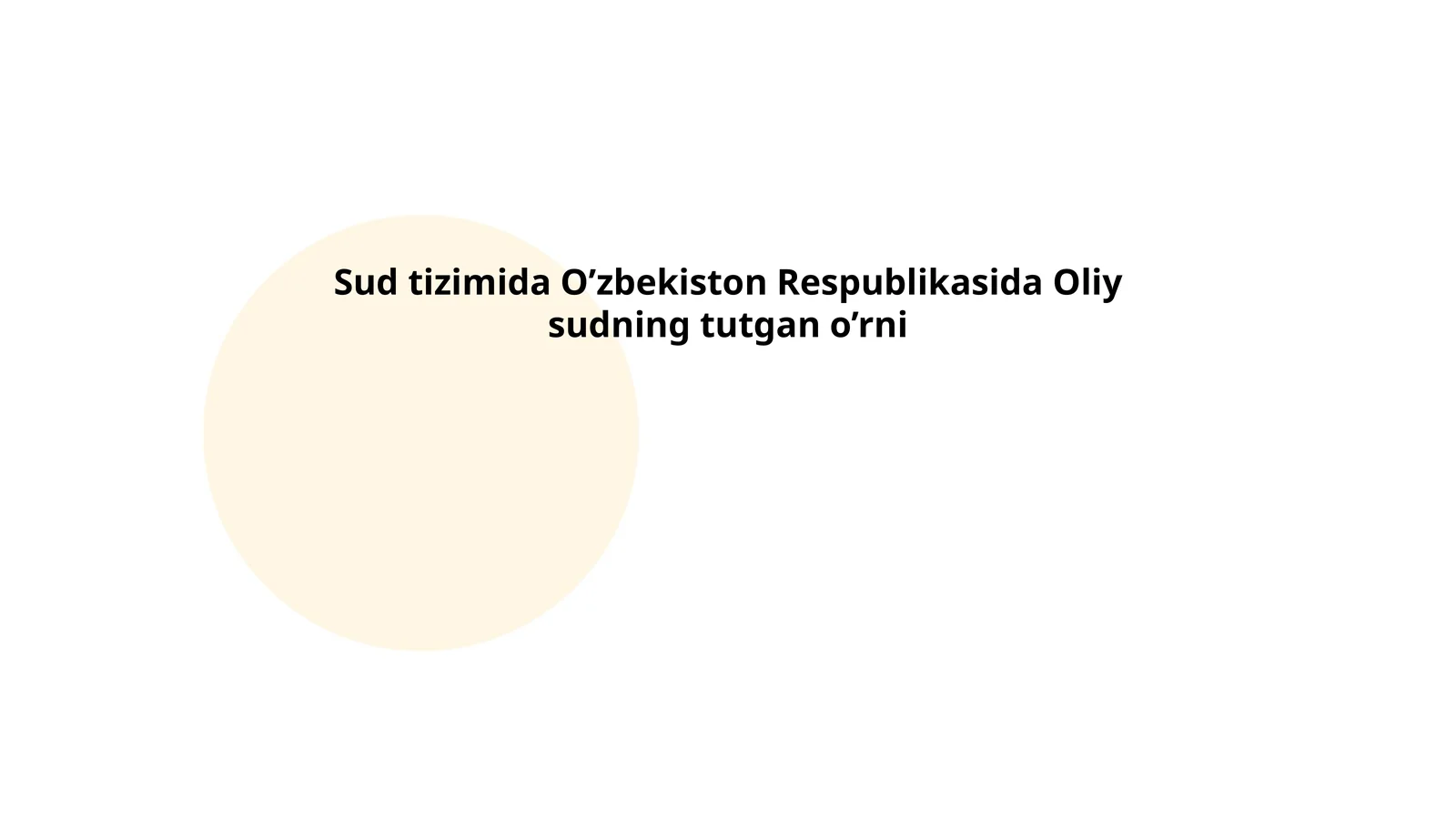 Oliy Sud O'zbekiston Respublikasida
