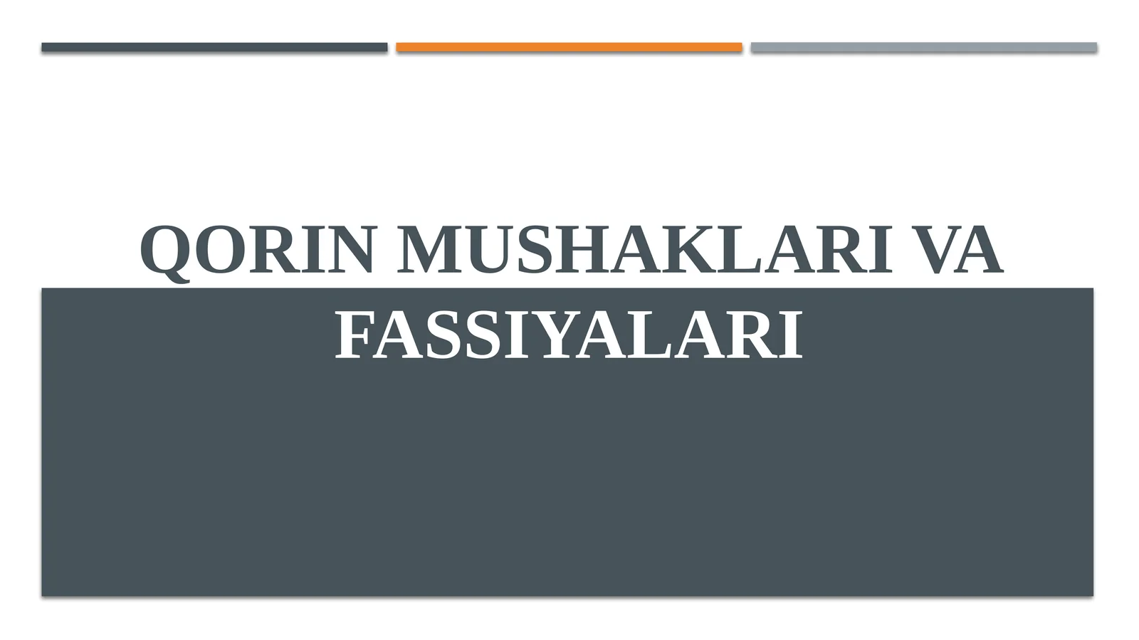 Qorin mushaklari vafassiyalari