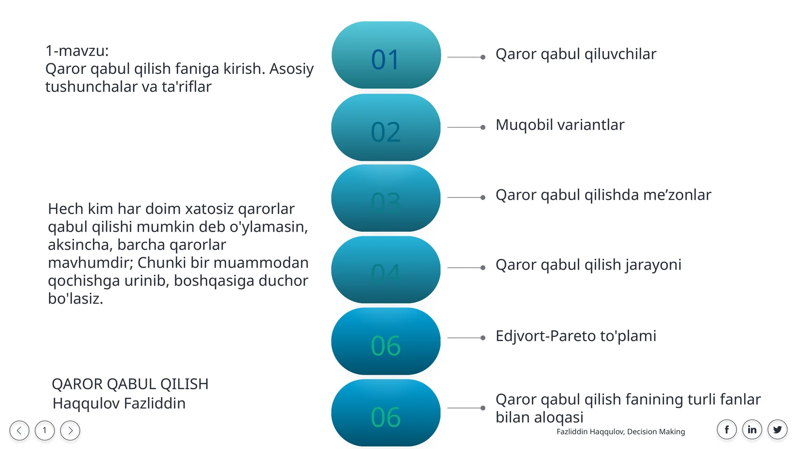 Qaror qabul qilish