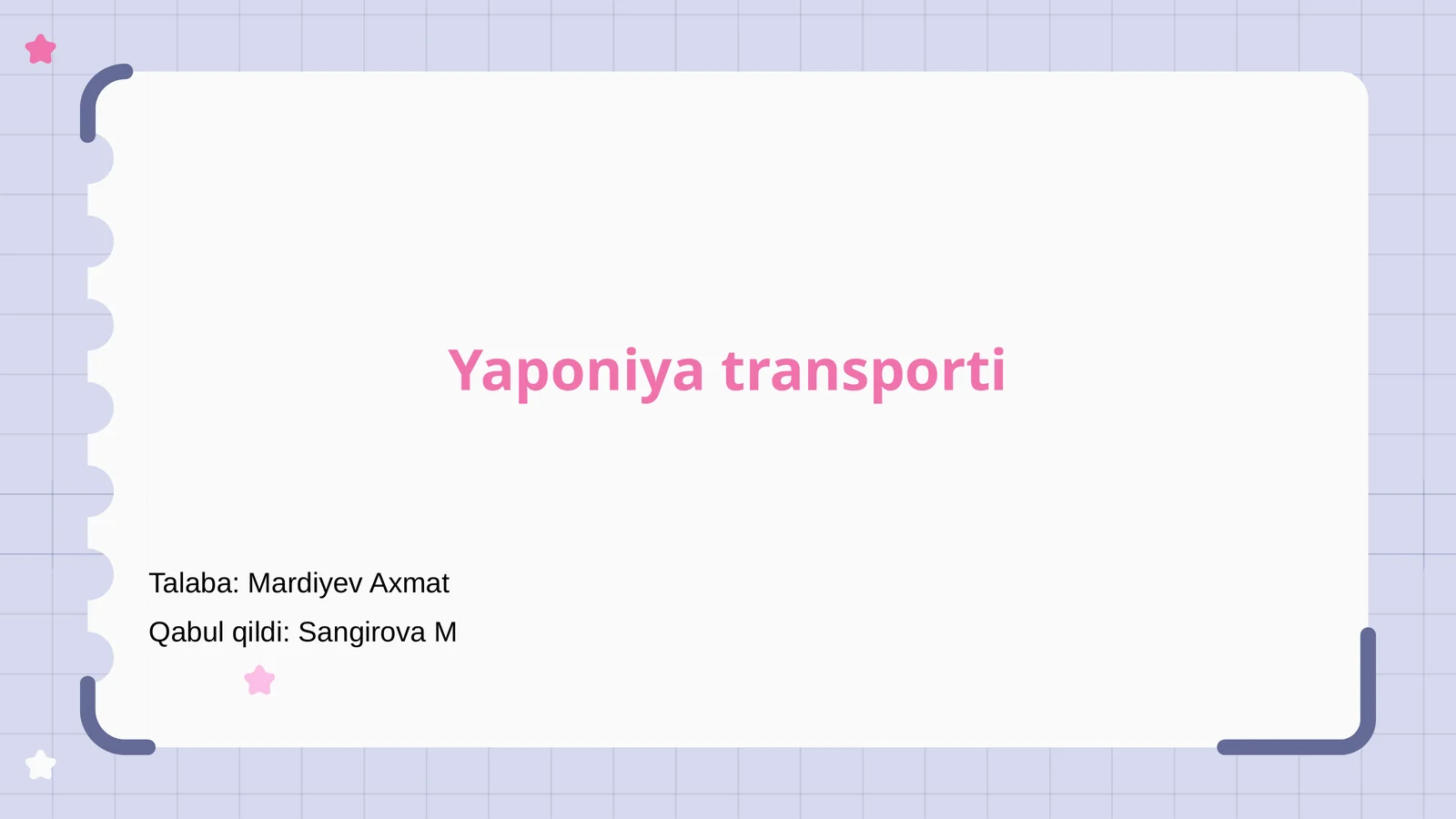 Yaponiya transporti