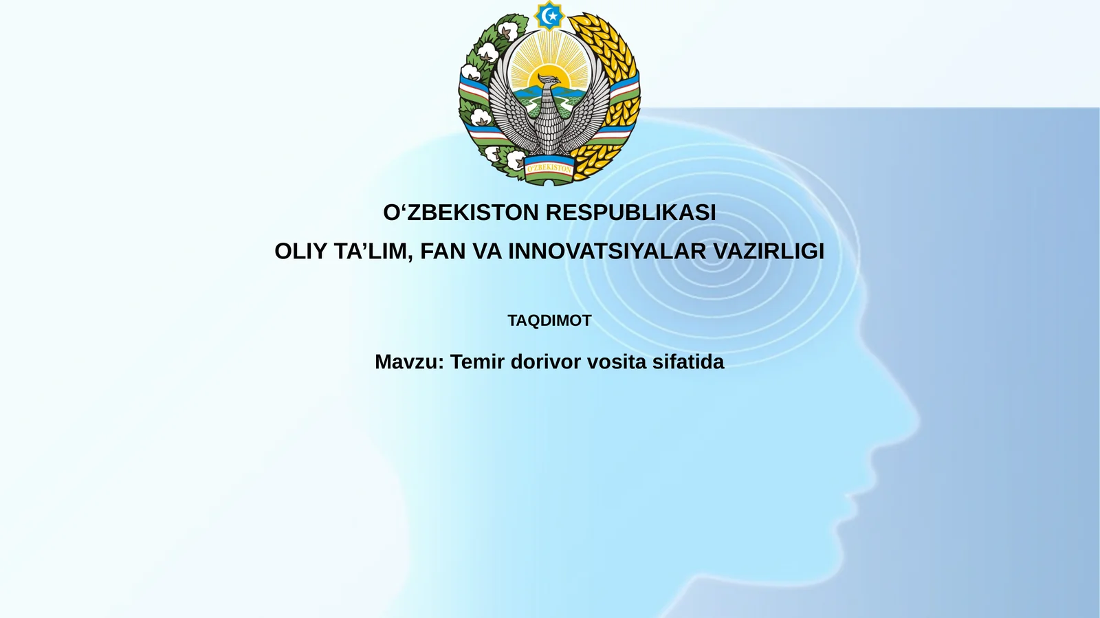 Temirdorivorvositasifatida