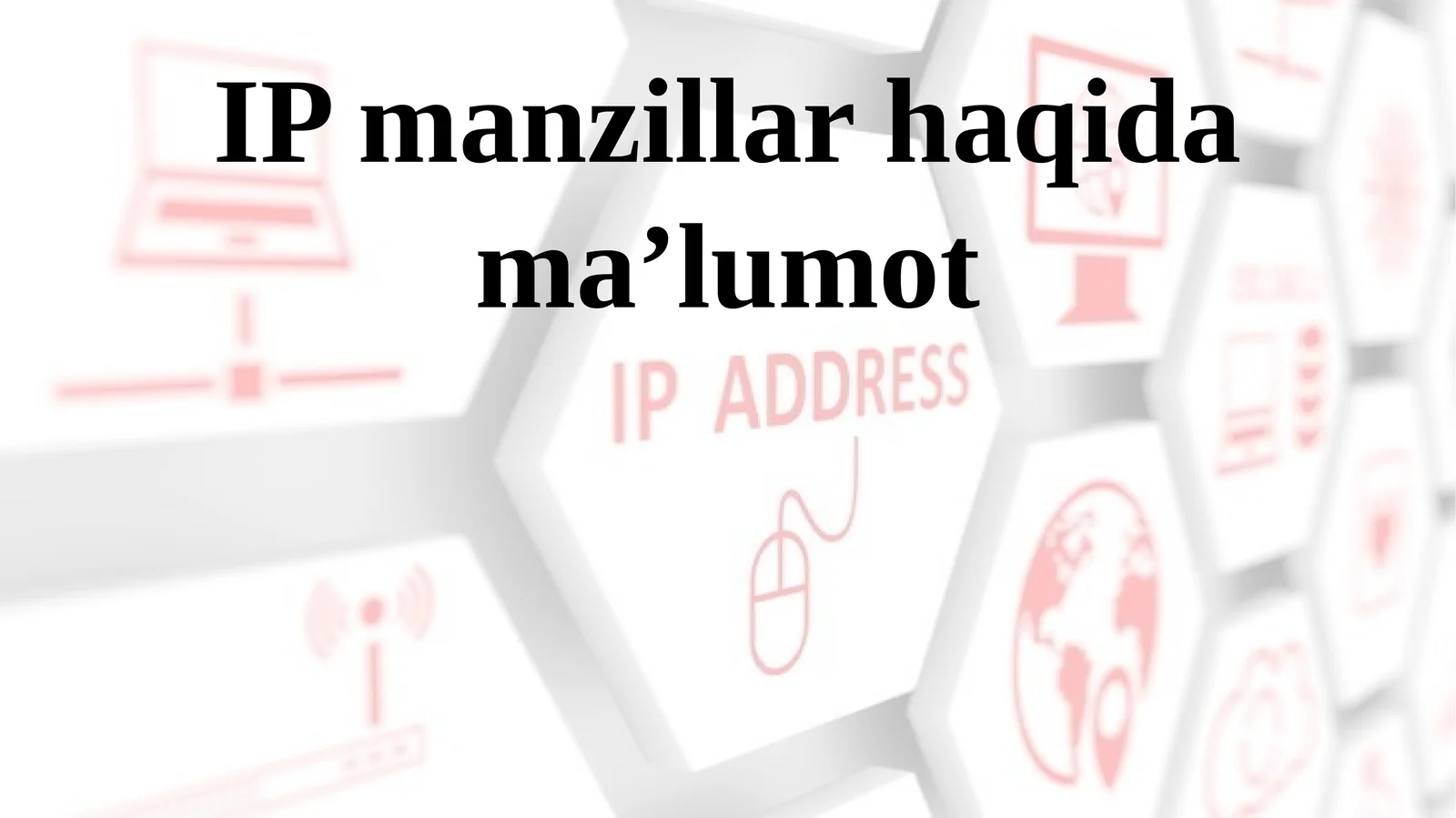 IP manzillar haqida ma’lumot