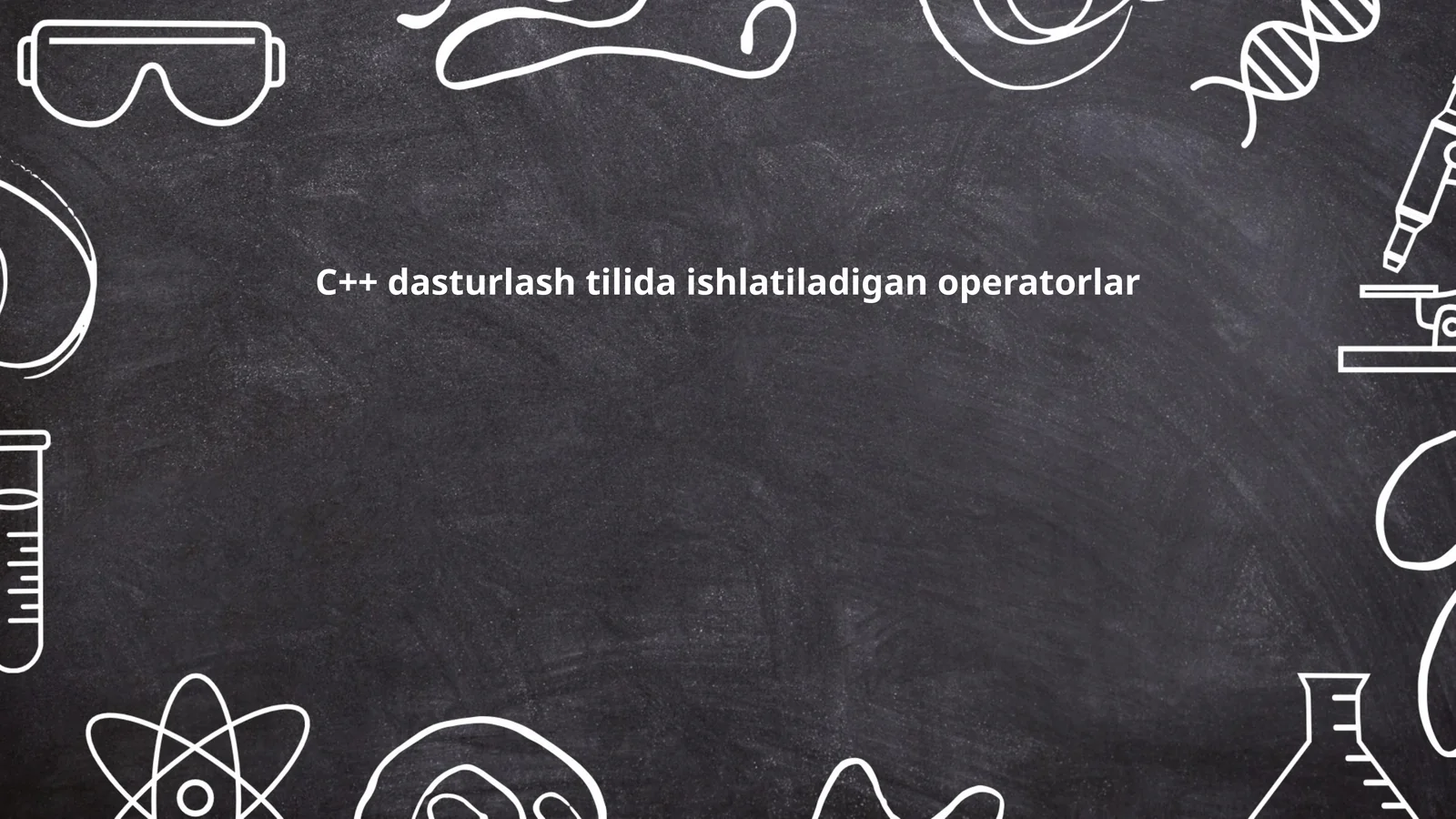 Arifmetik operatorlar