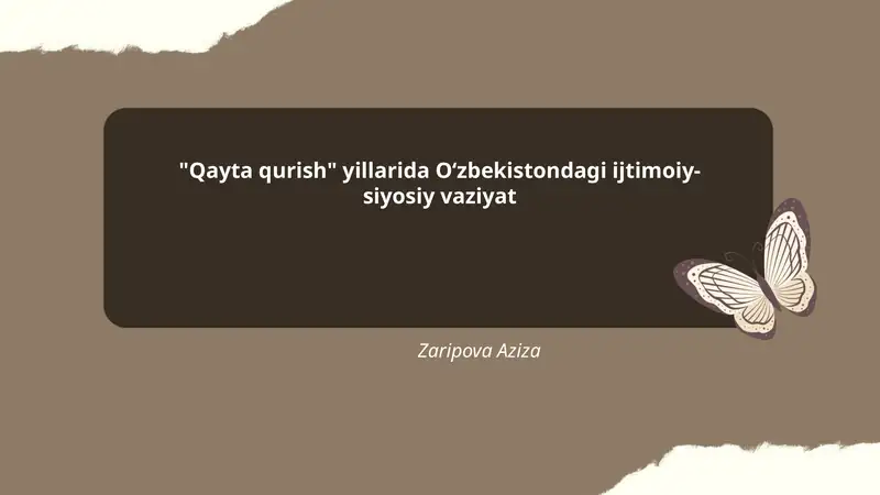 Qayta qurish davrida Oʻzbekiston Kommunistik Partiyasi tizimidagi islohotlar