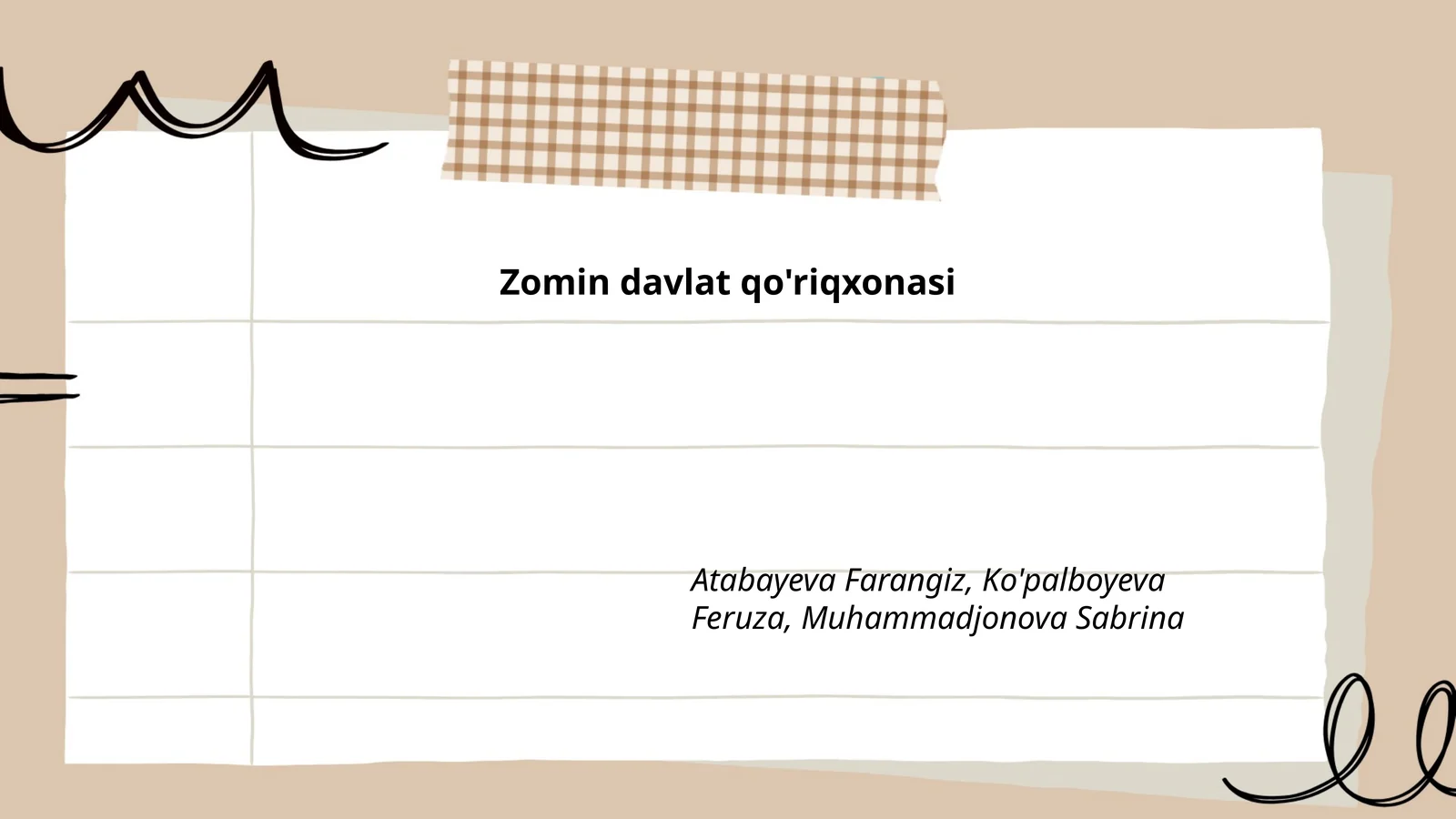 Zomin davlat qo'riqxonasi