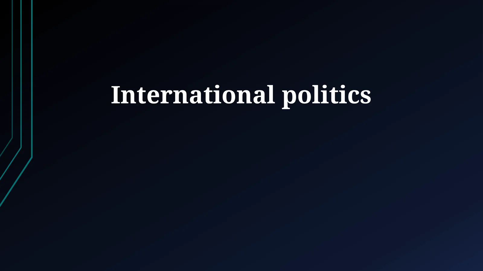 International politics