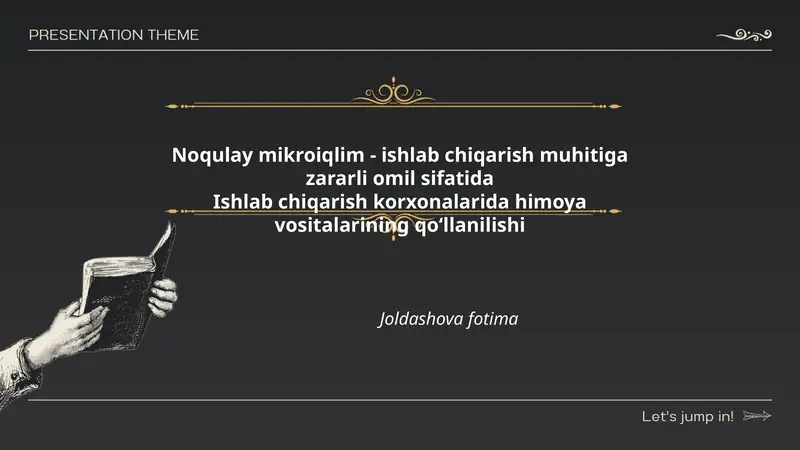 Noqulay mikroiqlim - ishlab chiqarish muhitiga zararli omil sifatida