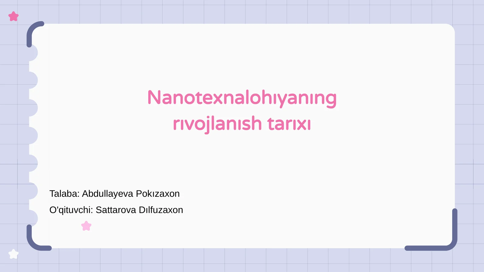 Nanotexnalohıyanıng rıvojlanısh tarıxı