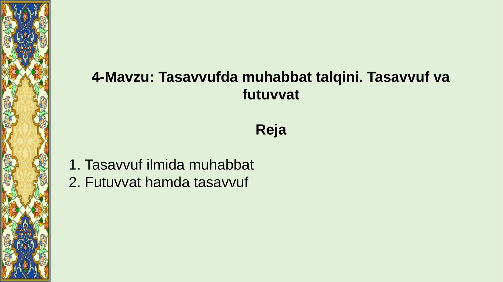 Tasavvufdamuhabbattalqini