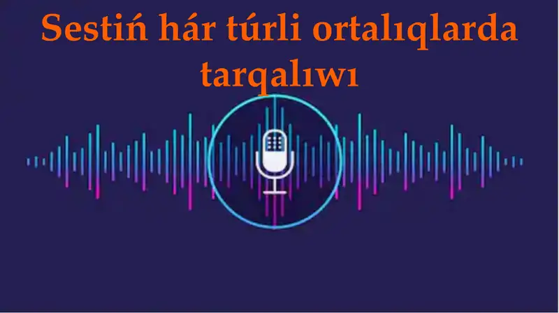 Sestiń hár túrli ortalıqlarda tarqalıwı