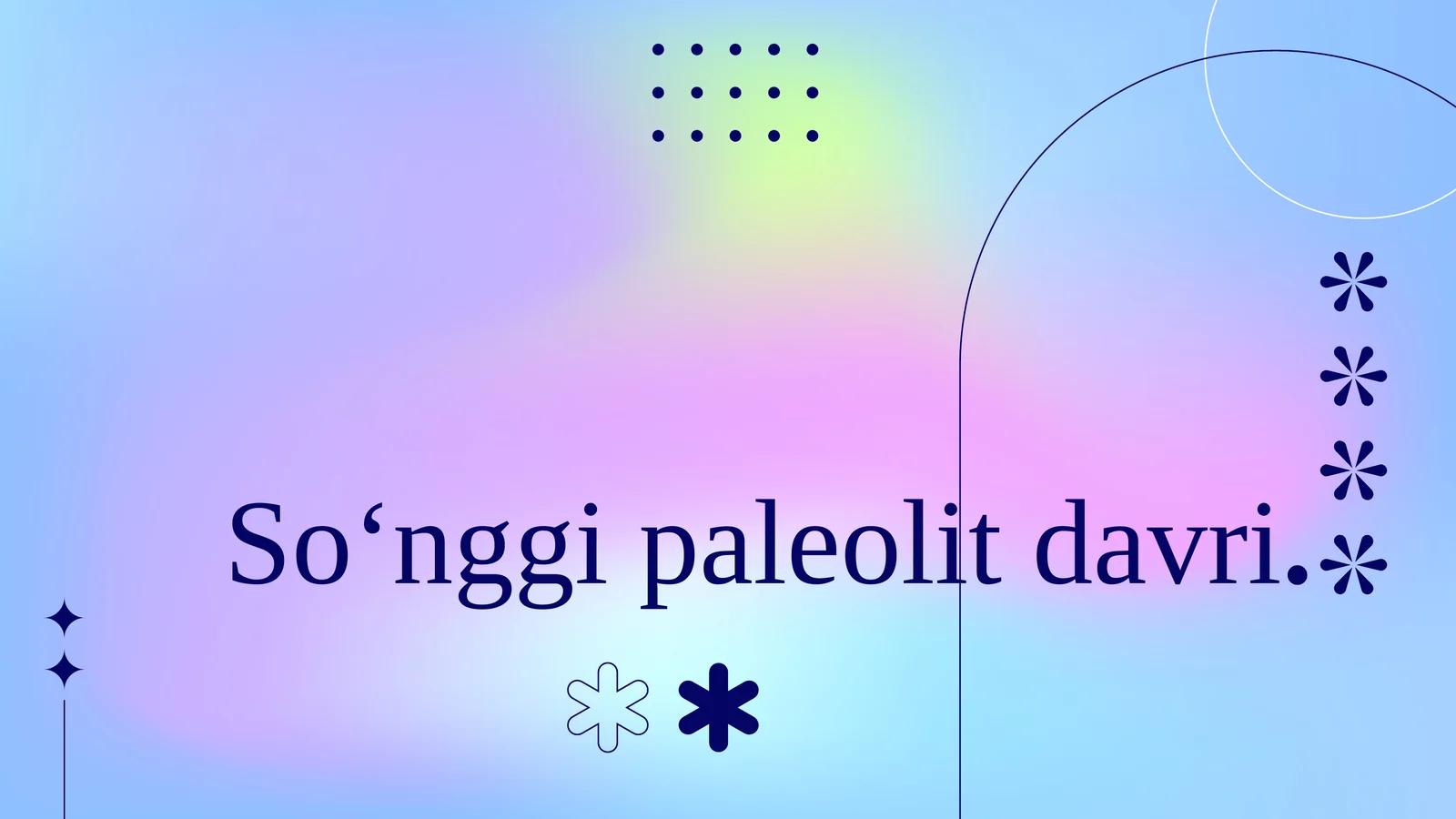 Soʻnggipaleolitdavri