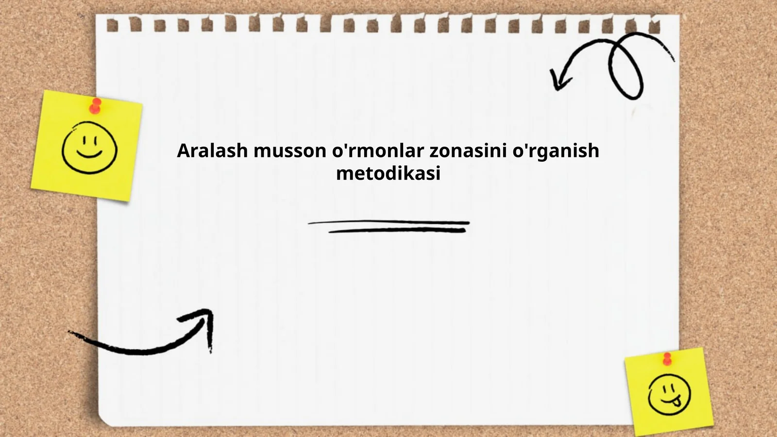 Aralash musson o'rmonlar zonasini o'rganish metodikasi