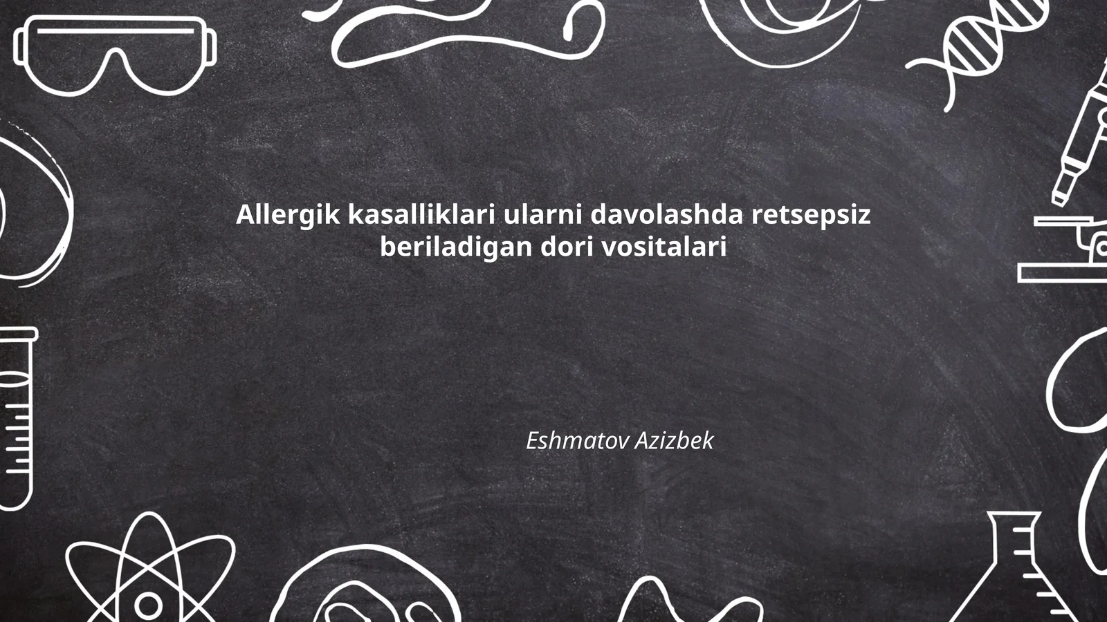 Allergik kasalliklari ularni davolashda retsepsiz beriladigan dori vositalari