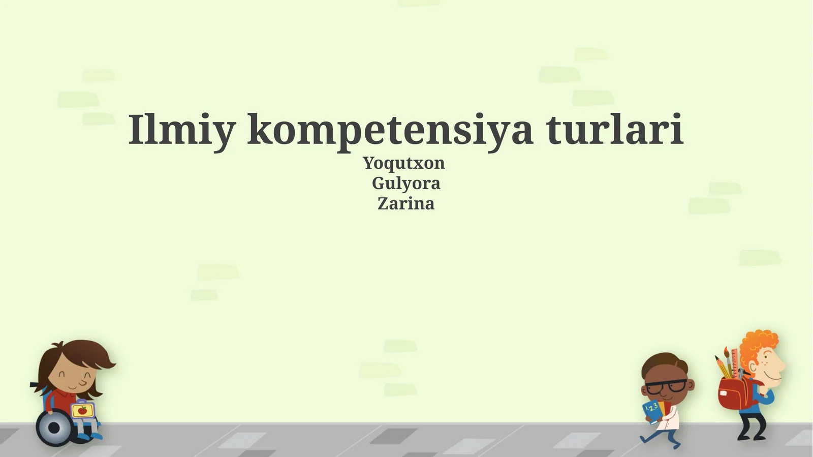 Ilmiy kompetensiya turlari