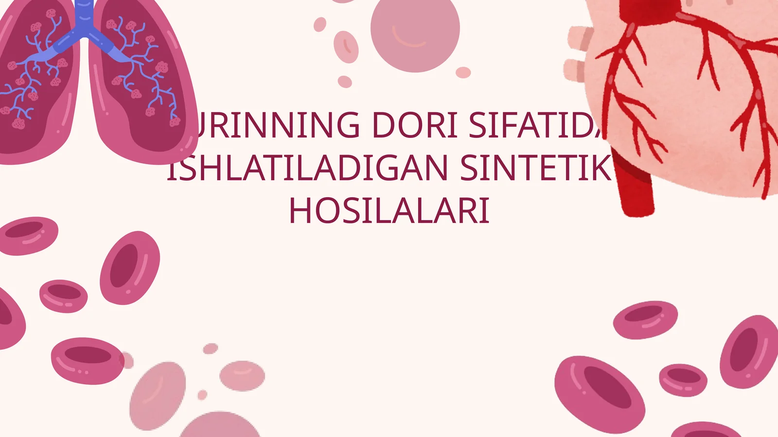 purinning dori sifatida ishlatilishi
