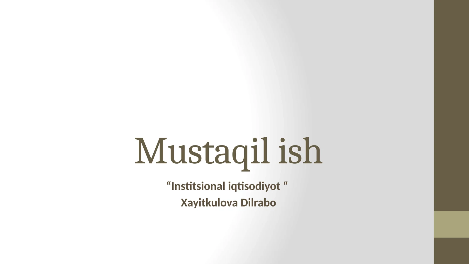 Institut va Norma Tushunchasining Mohiyati