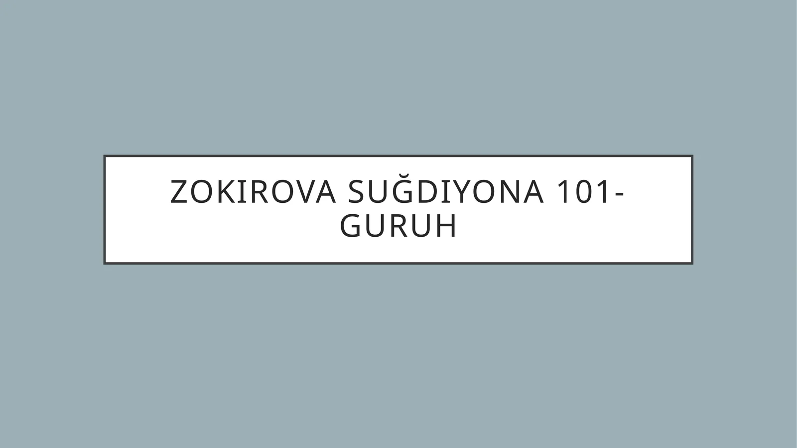 Shaxs tushunchasi