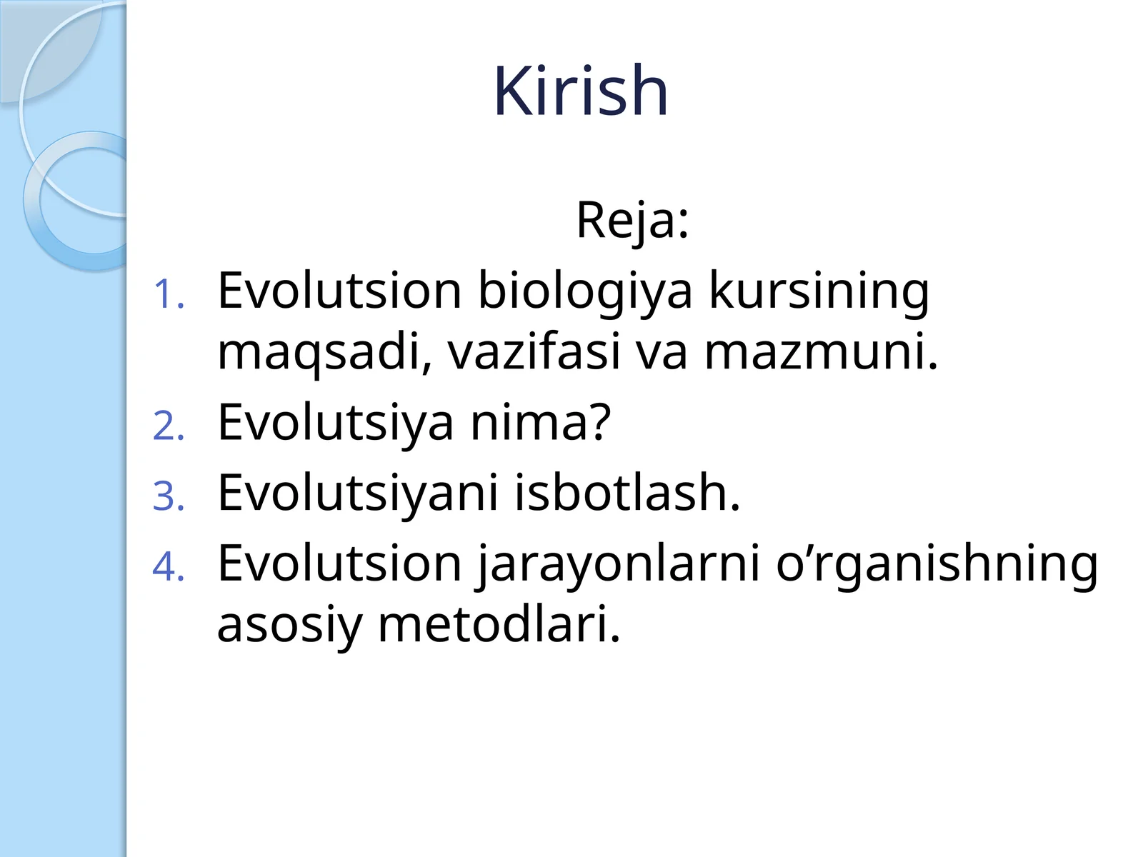 Evolutsion biologiya kursi