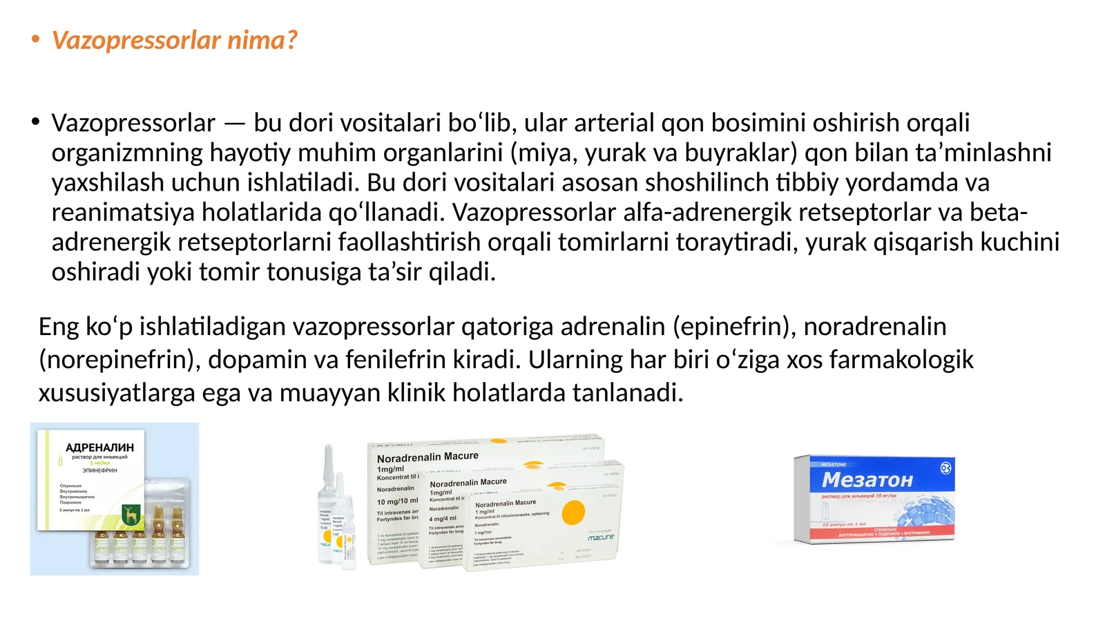 Vazopressorlar