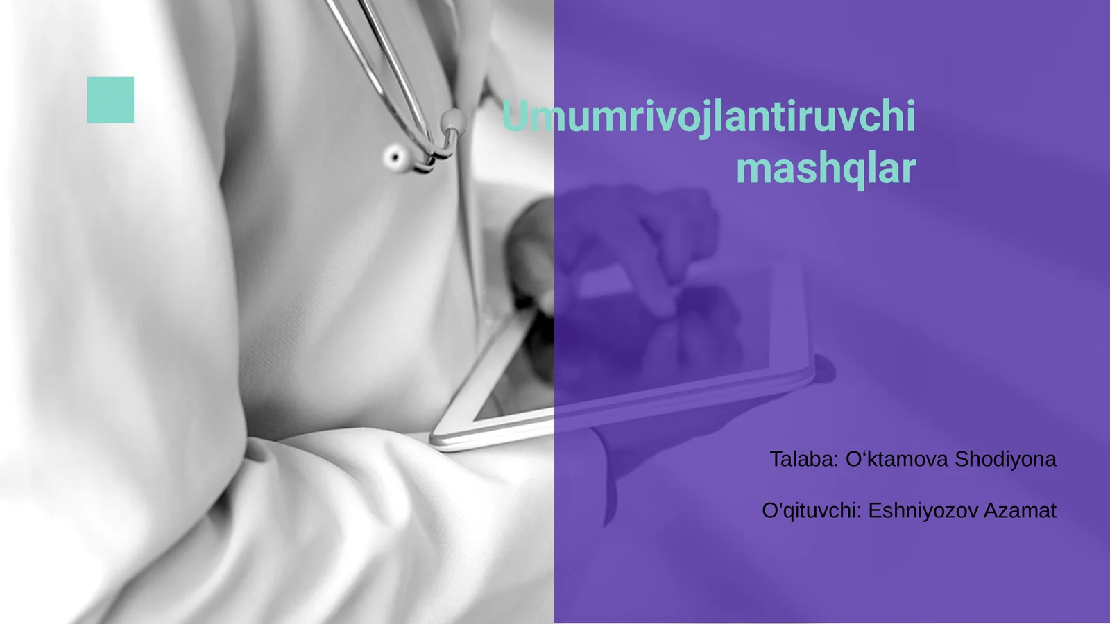 Umumrivojlantiruvchi mashqlar