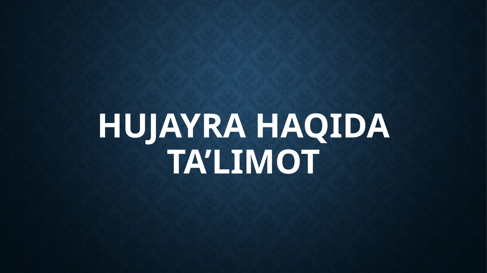 Hujayrahaqidata’limot