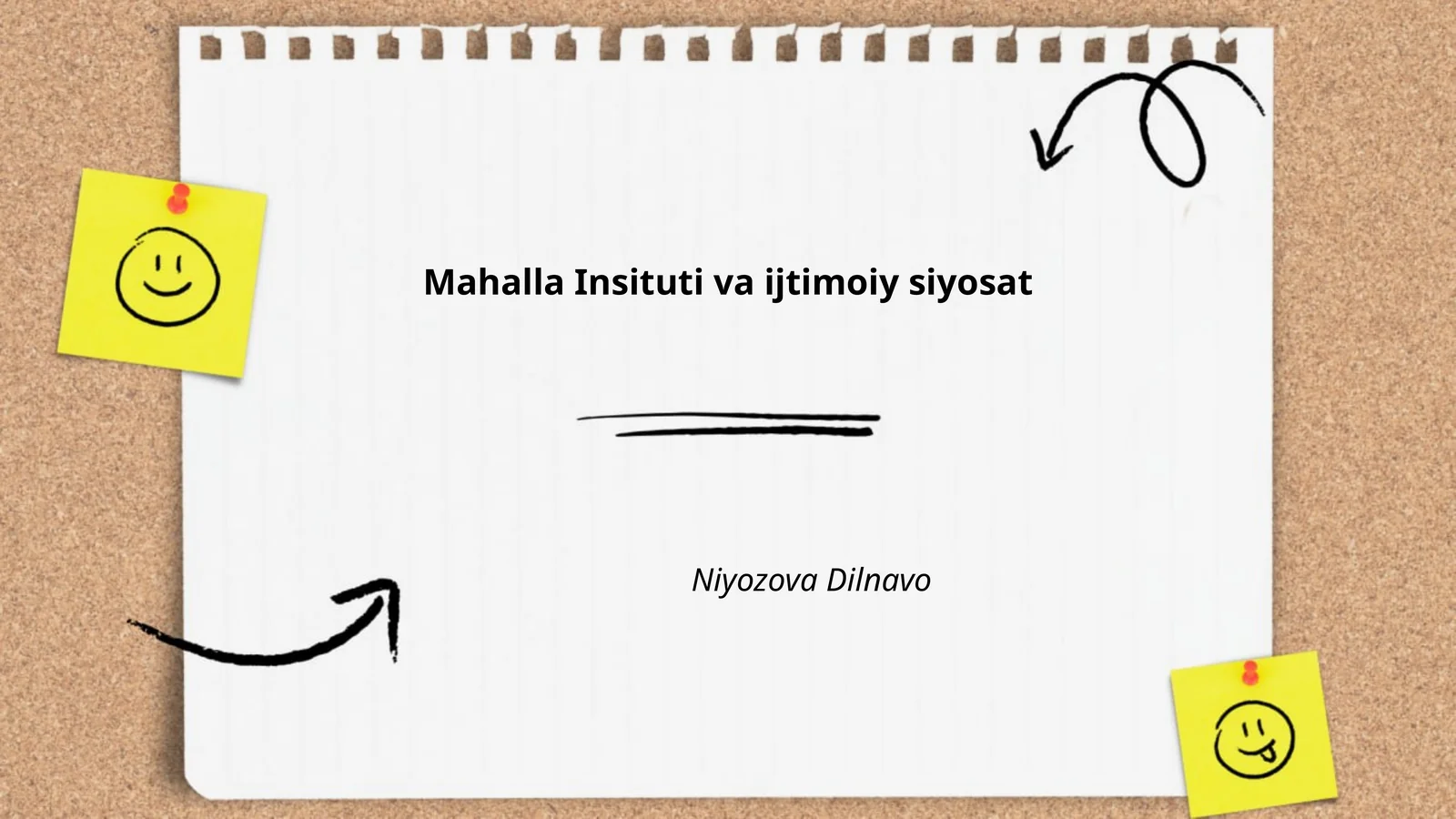 Mahalla Insituti va ijtimoiy siyosat