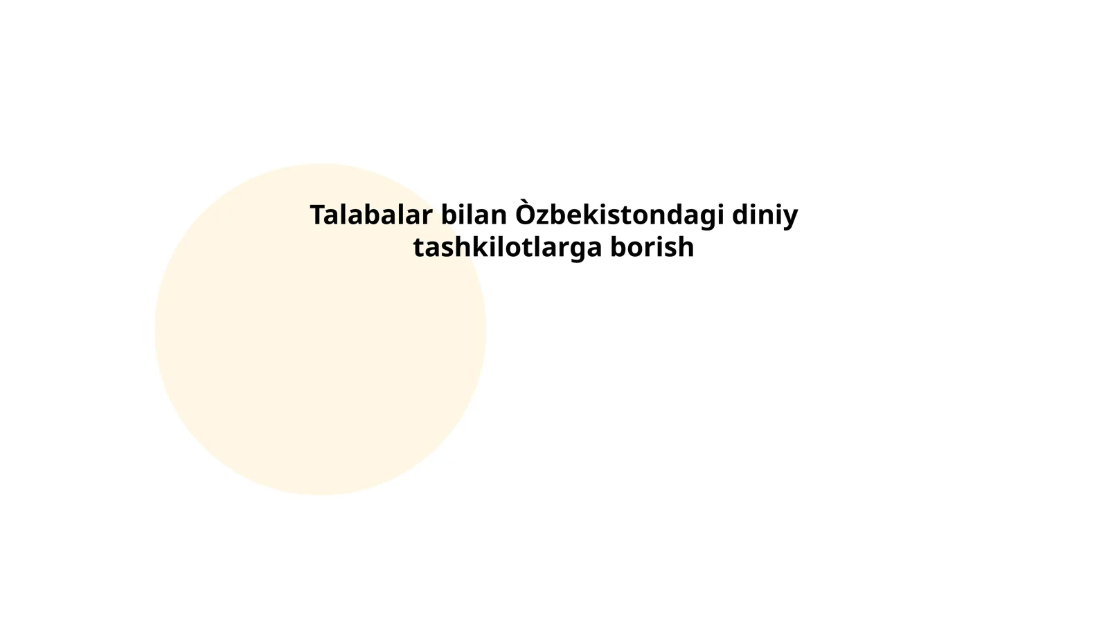 Talabalarni diniy tashkilotlarga jalb qilish usullari