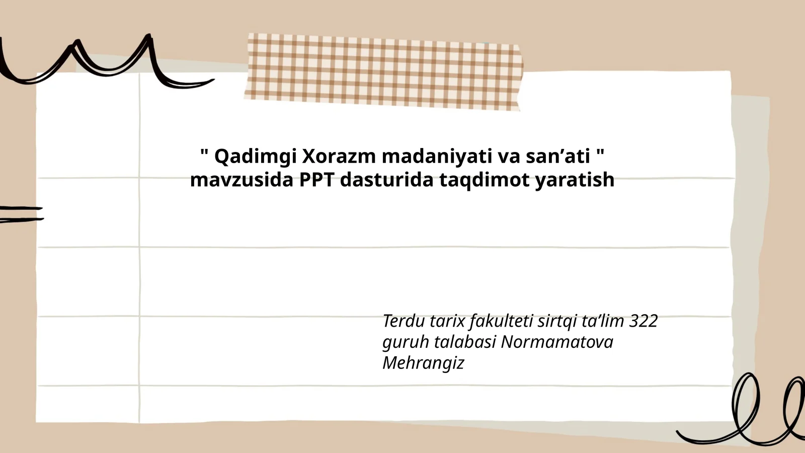 Qadimgi Xorazm madaniyati va sanʼati