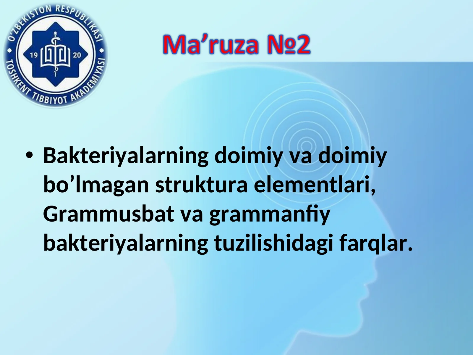 Bakteriyalar tuzilishi