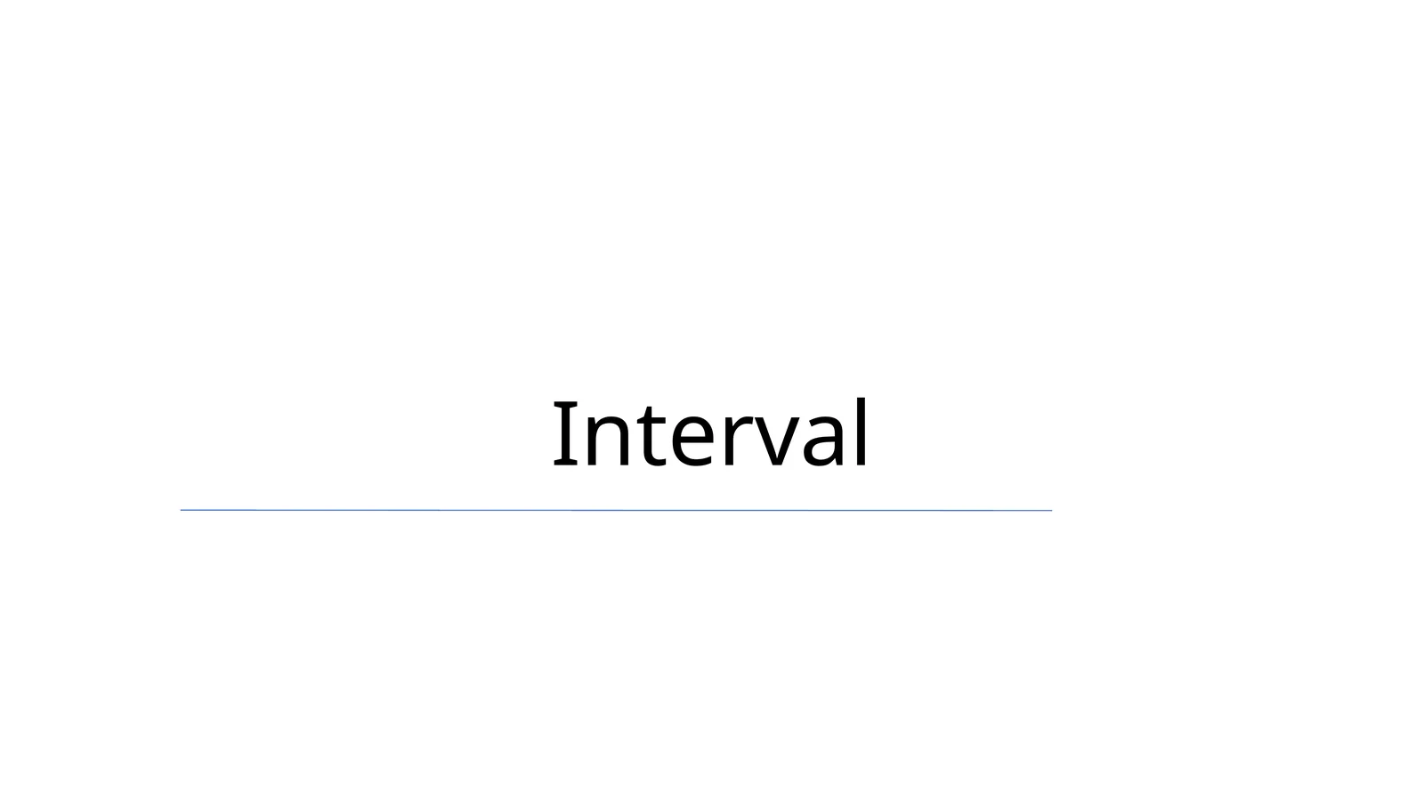 Interval