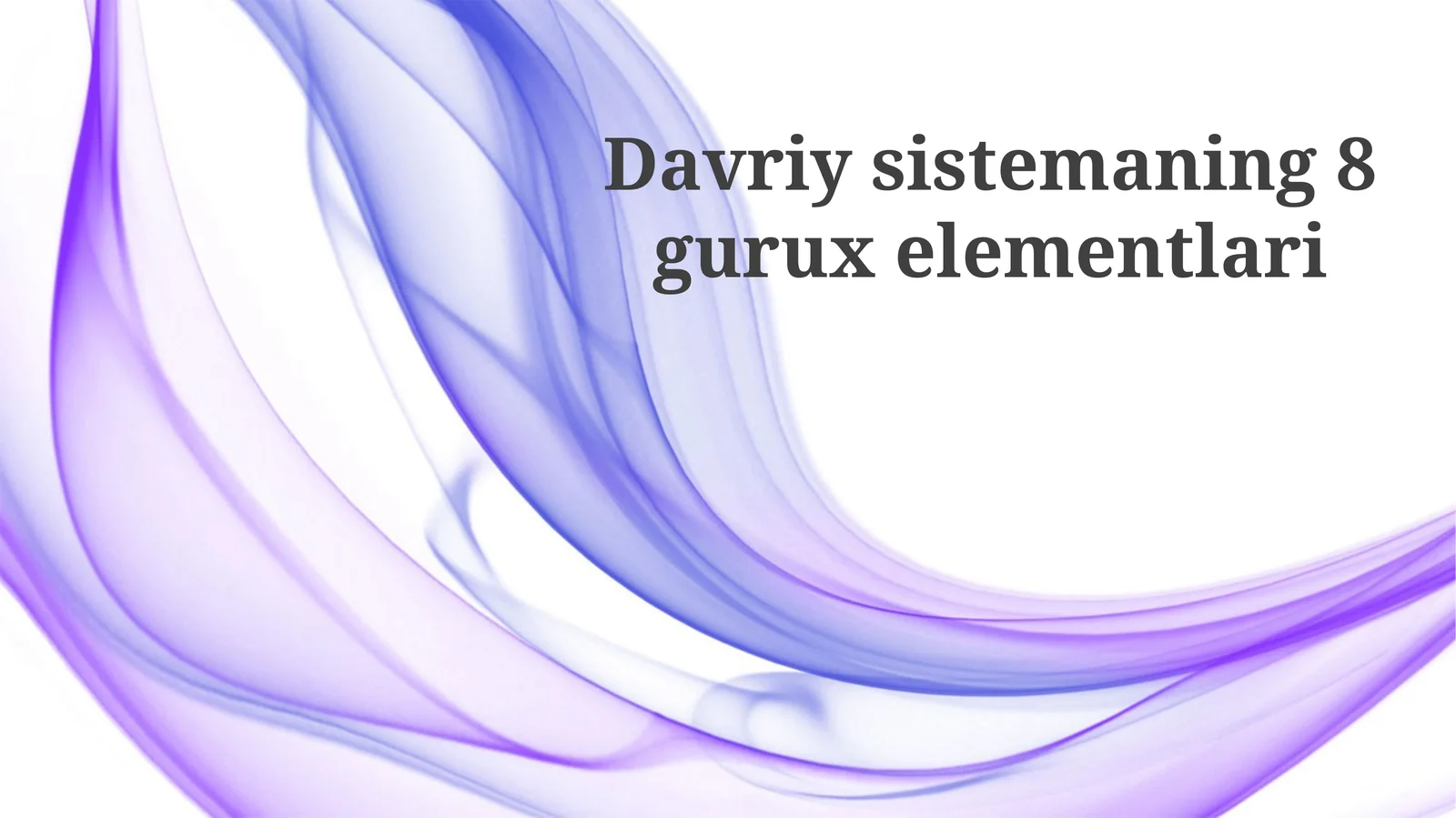 8-guruh elementlari xususiyatlari