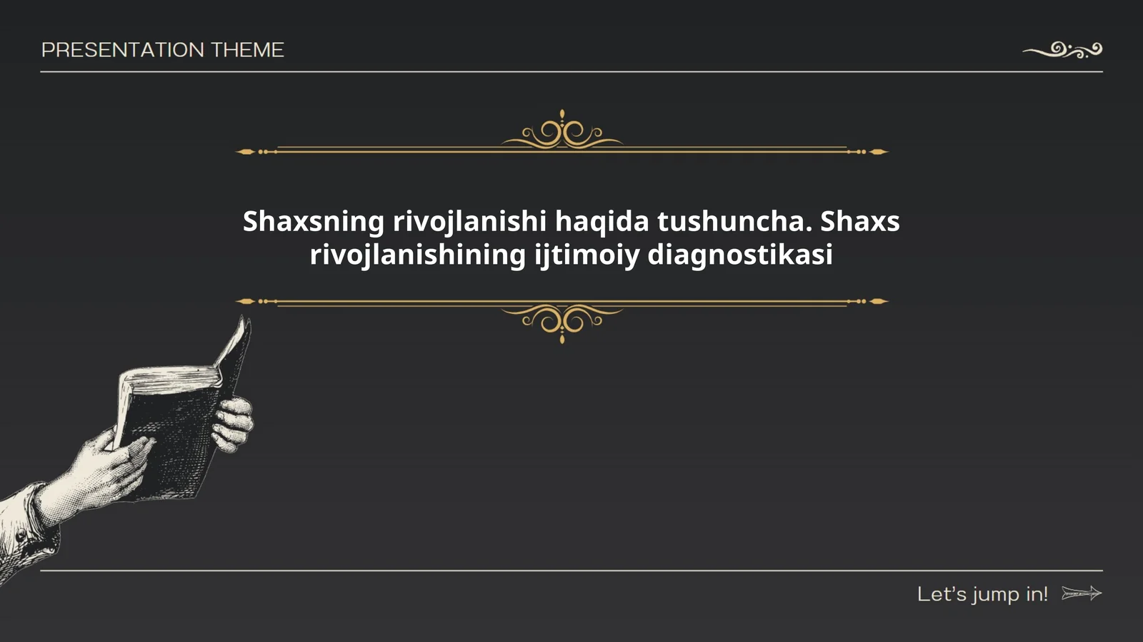 Shaxsning rivojlanishi haqida tushuncha