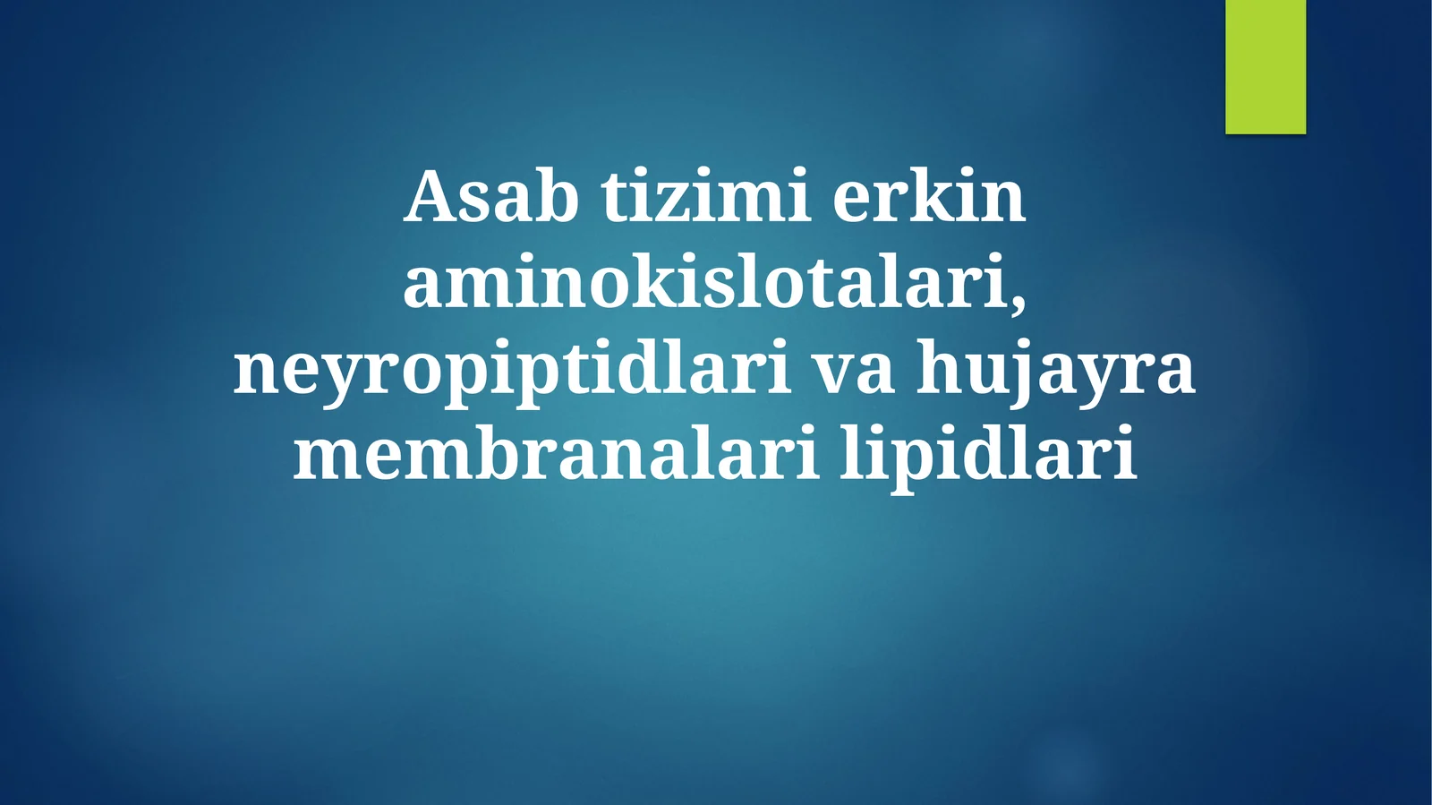 Hujayra membranasining lipidlari