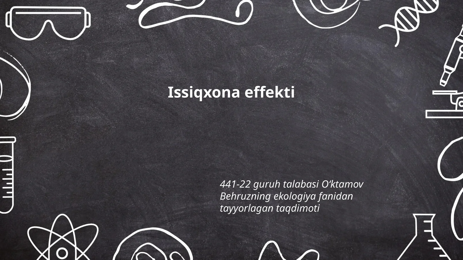 Issiqxona effekti