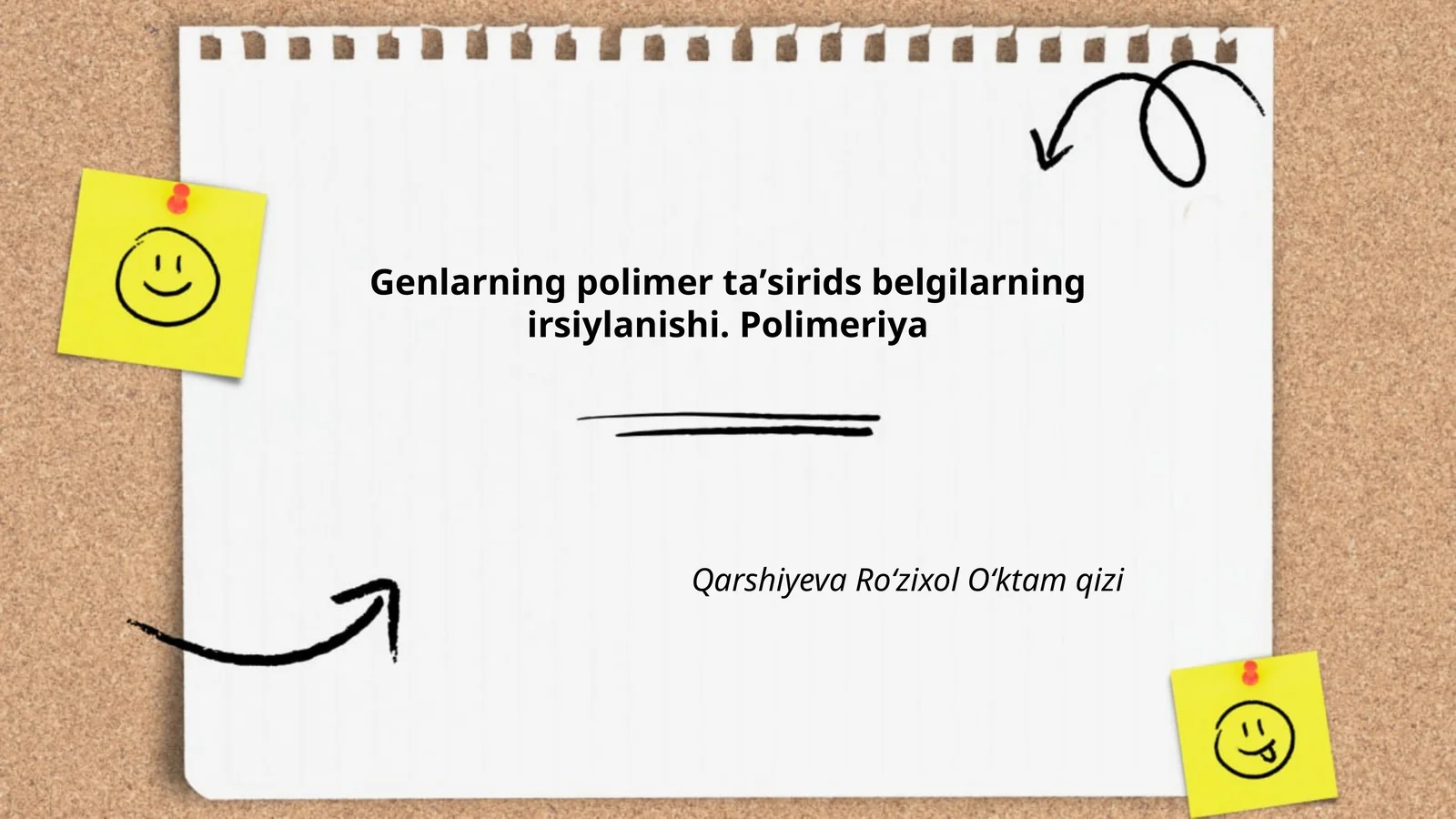Genlarning polimer taʼsirids belgilarning irsiylanishi. Polimeriya