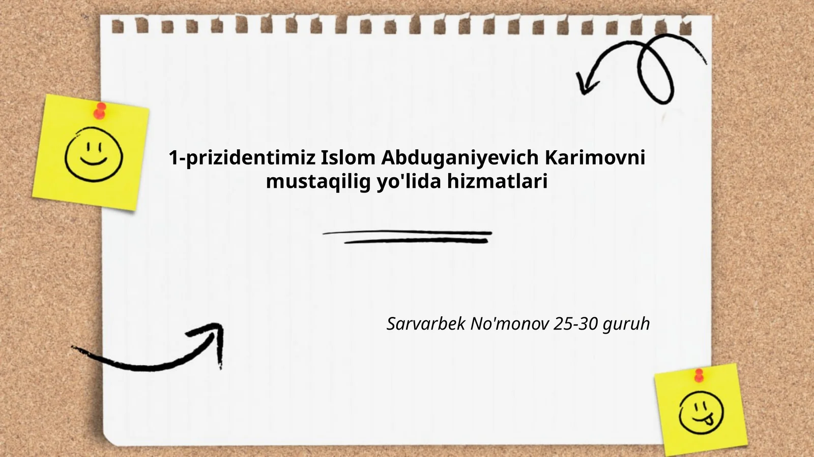 Islom Abduganiyevich Karimovning Hizmatlari