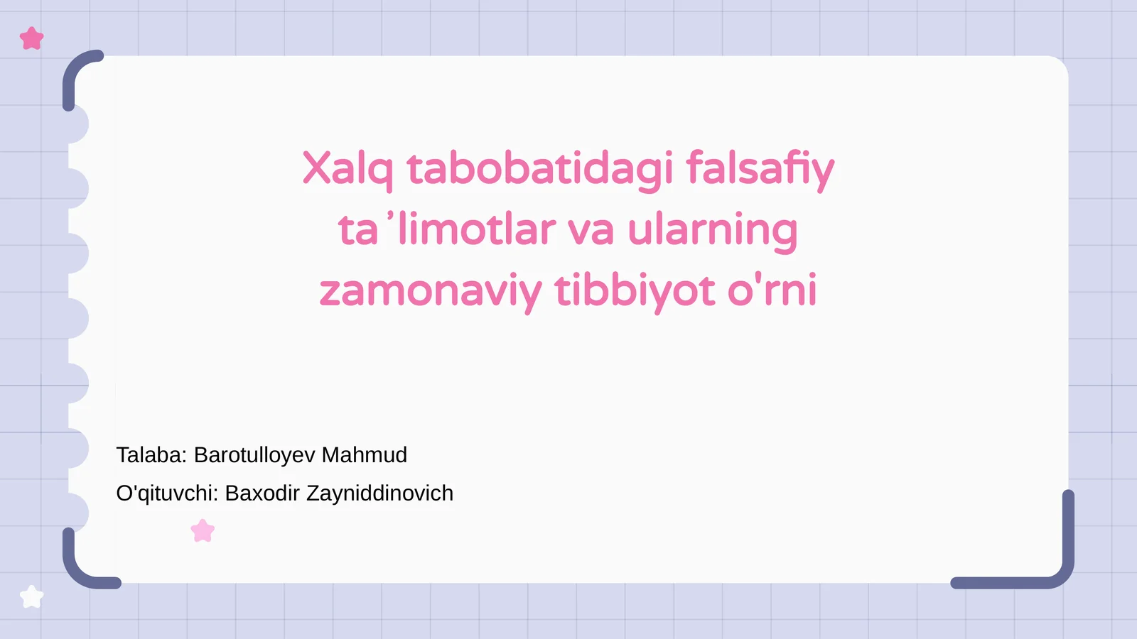 Xalq tabobatidagi falsafiy taʼlimotlar va ularning zamonaviy tibbiyot o'rni