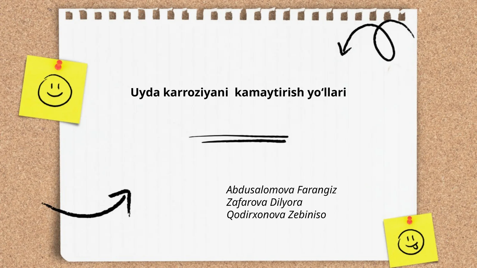 Uyda karroziyani kamaytirish yoʻllari