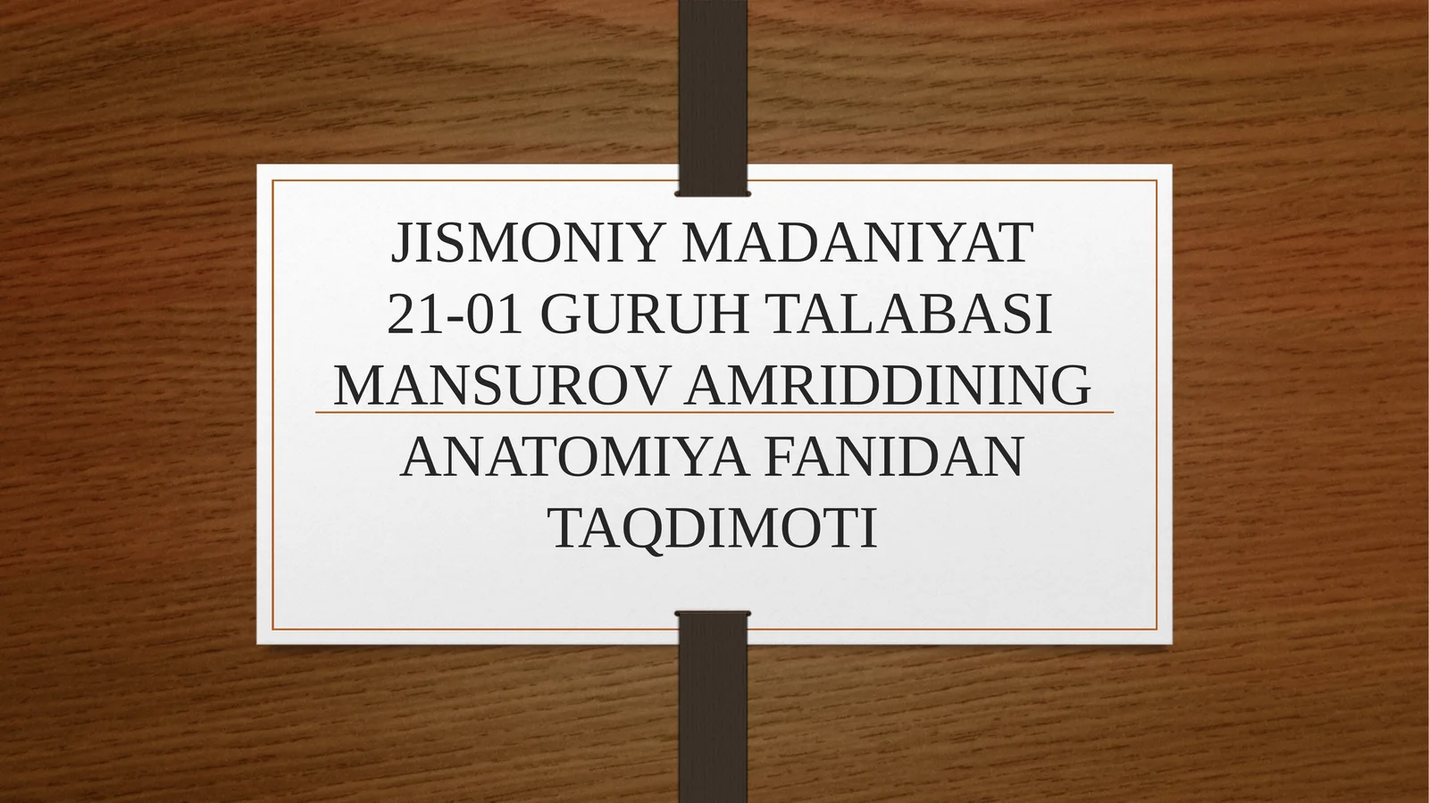 ICHKI ORGANLAR. ICHKI ORGANLARNING UMUMIY TA`RIFI, ULARNING TASNIFI. TANANING BO`YIN, KO`KRAK VA QORIN BO`SHLIG`IDAGI ORGANLAR